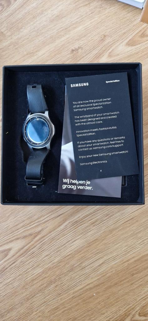 Samsung galaxy watch special edition, Zwart, Ophalen of Verzenden, Zo goed als nieuw, Conditie