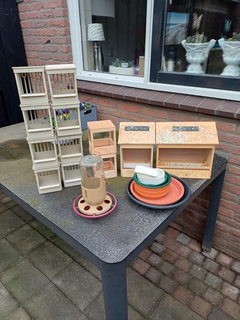 DIV VOGEL SPULLEN VOOR IN VOLIÈRE, Dieren en Toebehoren, Vogels | Toebehoren, Ophalen, Gebruikt, Kooi-accessoires