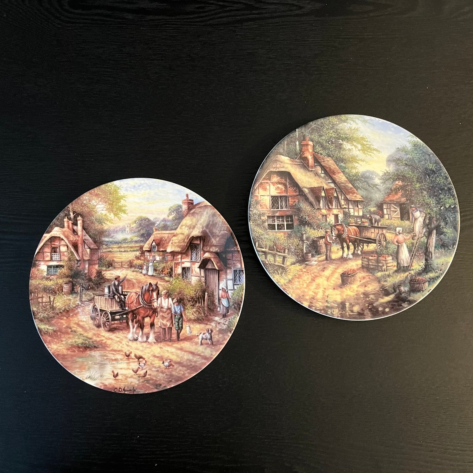 2x Wedgwood Sierborden "Country Days" (1991), Ophalen of Verzenden