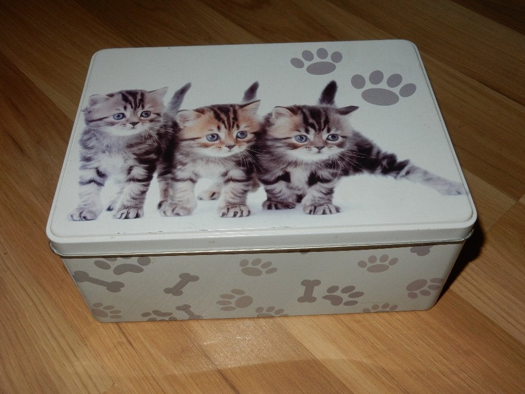 Verzamelblik Katten, te koop., Ophalen, Zo goed als nieuw, Koek(jes)