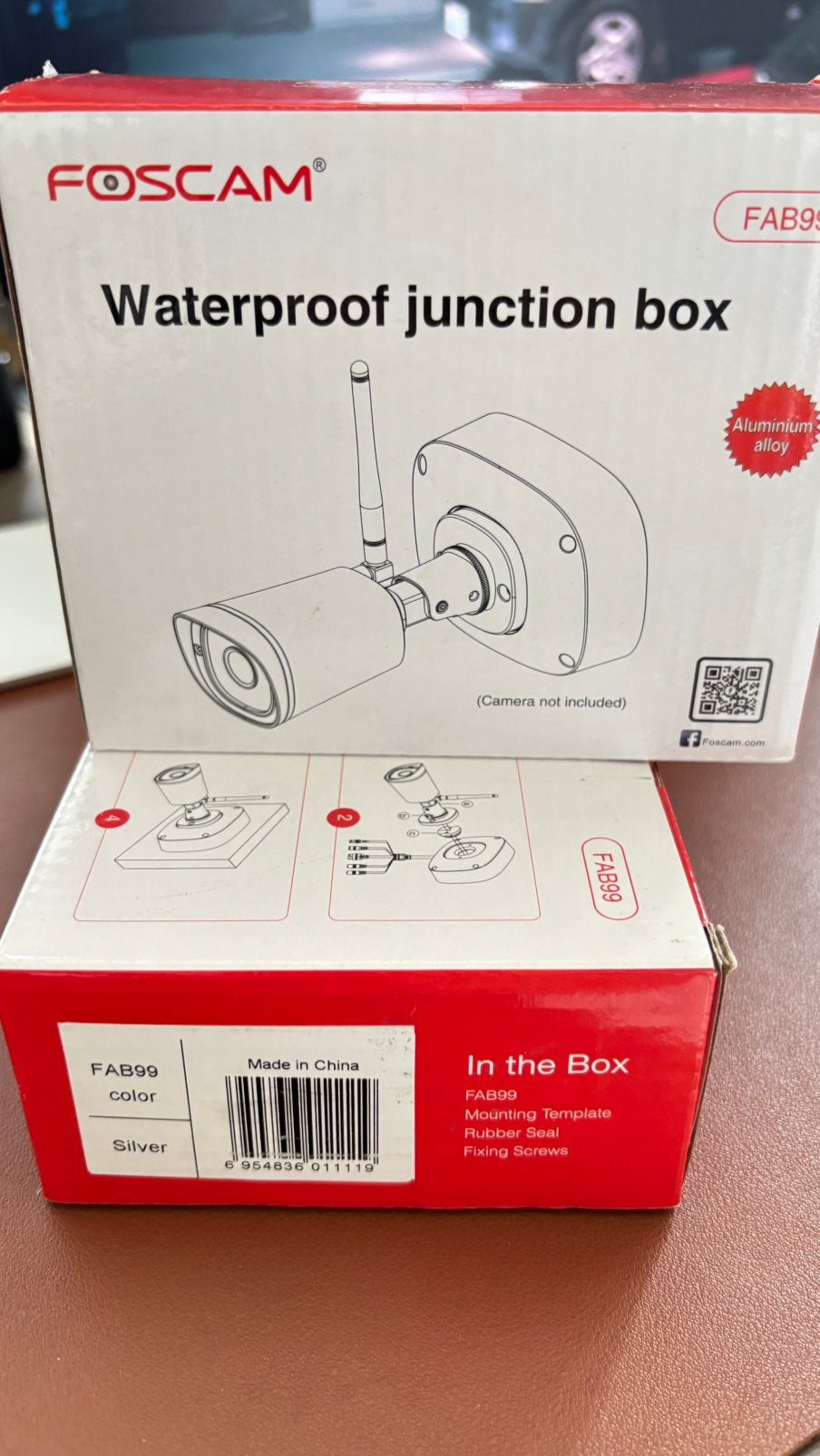 2x Foscam Junction Box, Audio, Tv en Foto, Ophalen of Verzenden, Nieuw, Buitencamera