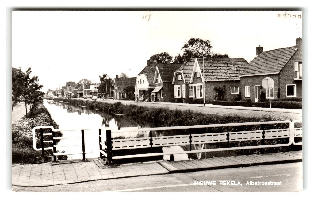 Nieuwe Pekela, Albatrosstraat, Verzamelen, Ansichtkaarten | Nederland, Ophalen of Verzenden, 1960 tot 1980, Gelopen, Groningen