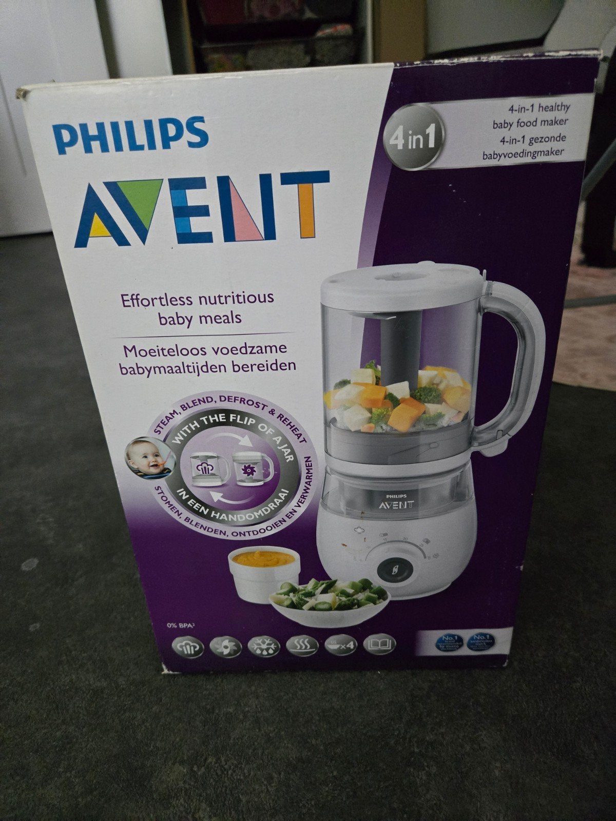Philips Avent 4-in-1 Babyvoedingmaker, Ophalen of Verzenden, Gebruikt, Babyvoedingmaker, Philips Avent