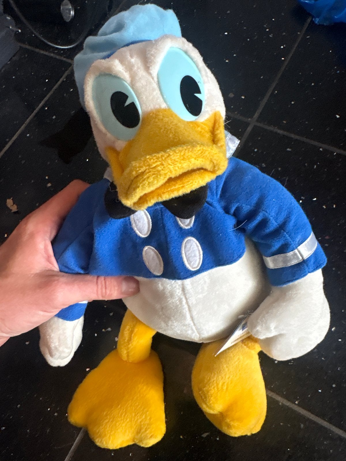 Vintage Donald Duck knuffel - Mickey's World Disney, Gebruikt, Disney, Overige typen, Ophalen of Verzenden