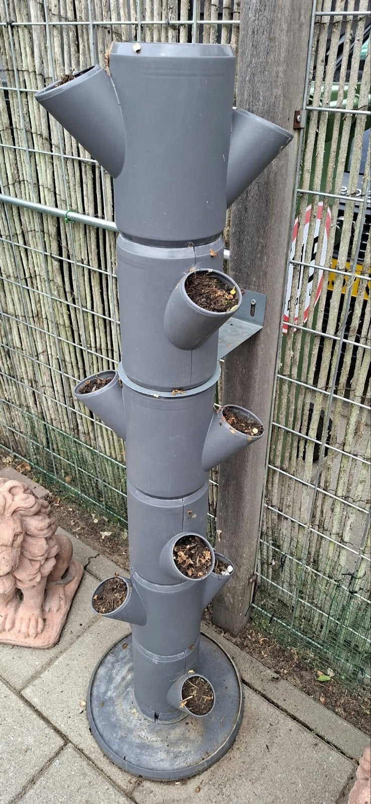 Verticale plantenbak/kruidentoren van kunststof, Ophalen, Kunststof, Rond, Zo goed als nieuw