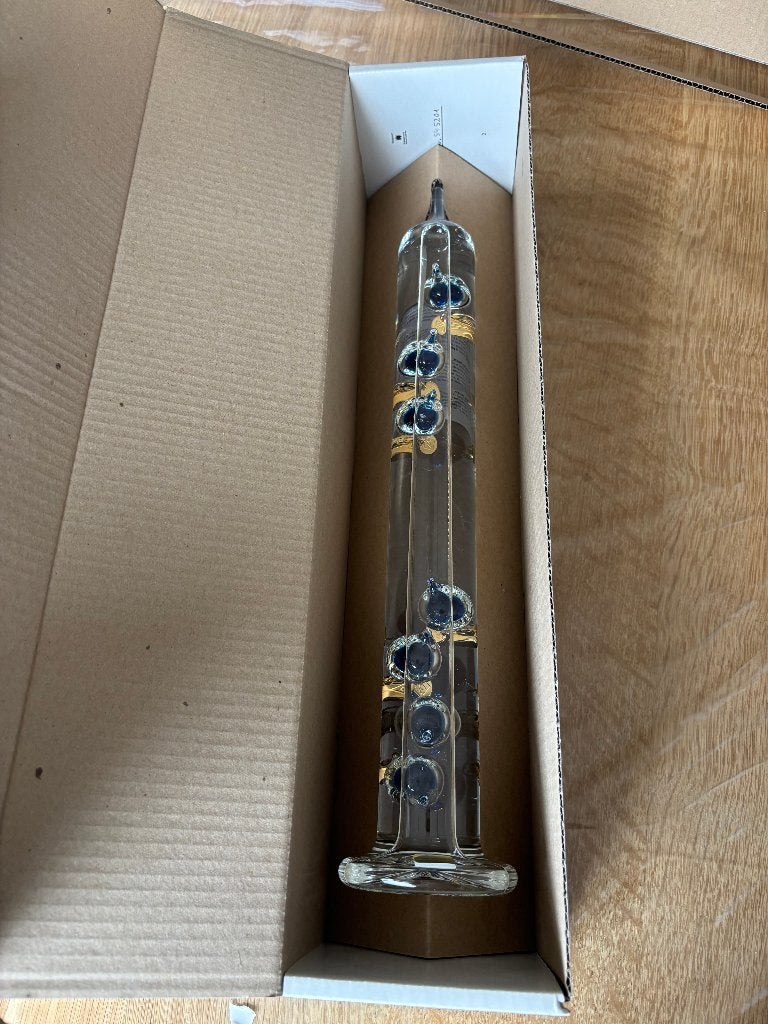 Galileithermometer, Decoratieve thermometer, Ophalen, Nieuw, Glas