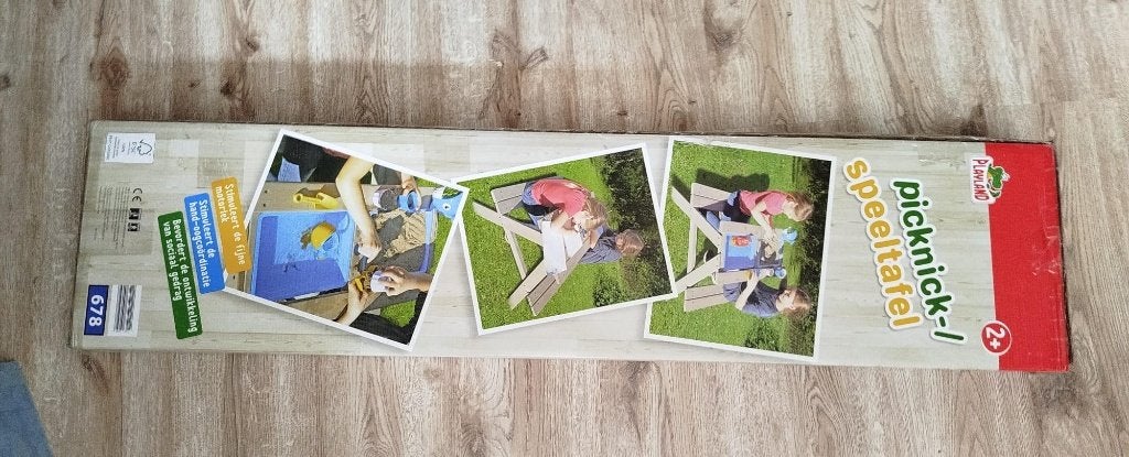 Playland Picknicktafel / speeltafel voor kinderen nieuw!, Nieuw, Rechthoekig, Hout, Ophalen