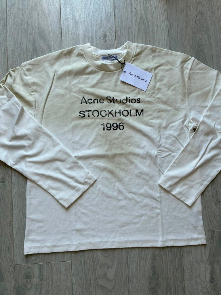 Acne Studios Long Sleeve White/Black, Acne Studios, Wit, Nieuw, Ophalen of Verzenden