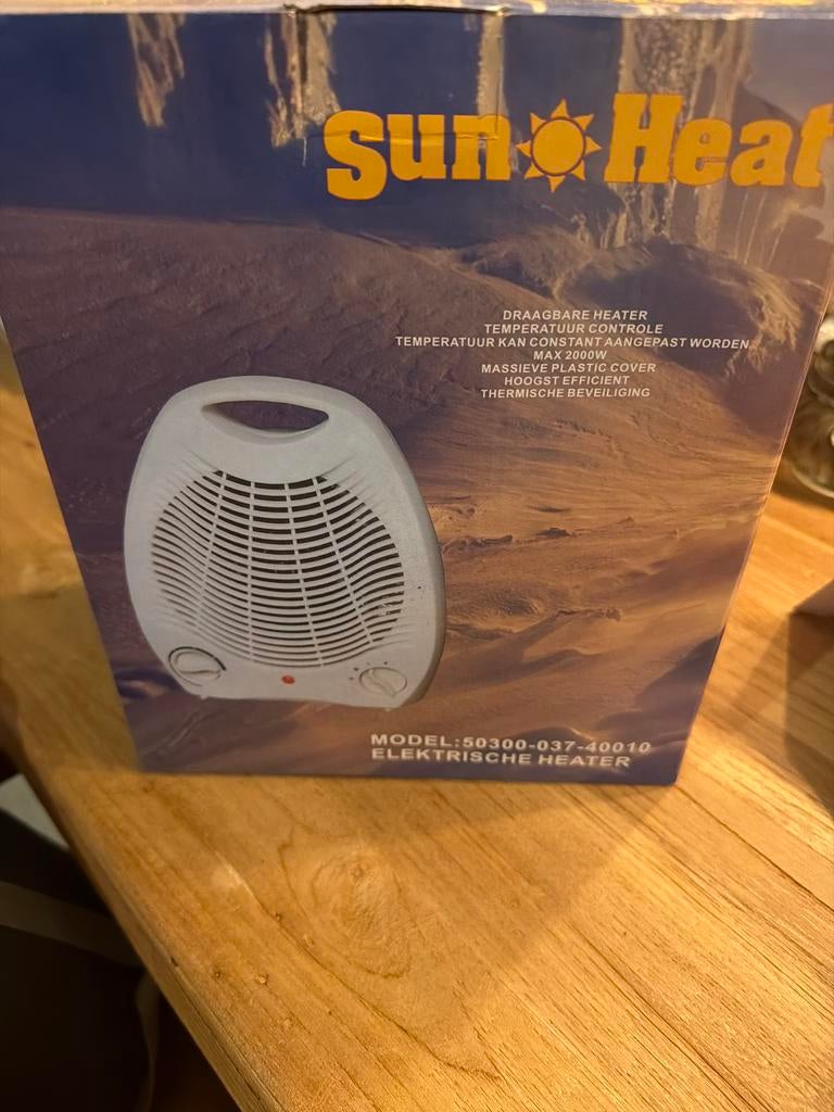 Draagbare elektrische heater 2000W, Ophalen, Gebruikt, 800 watt of meer, Kachel