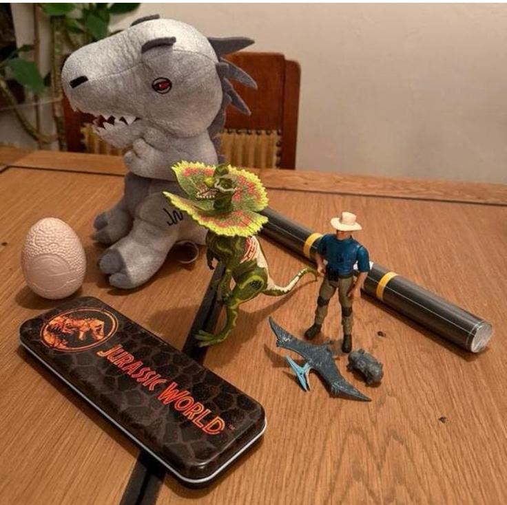 Jurassic Park vintage + modern, Ophalen of Verzenden, Gebruikt, Film, Beeldje, Replica of Model