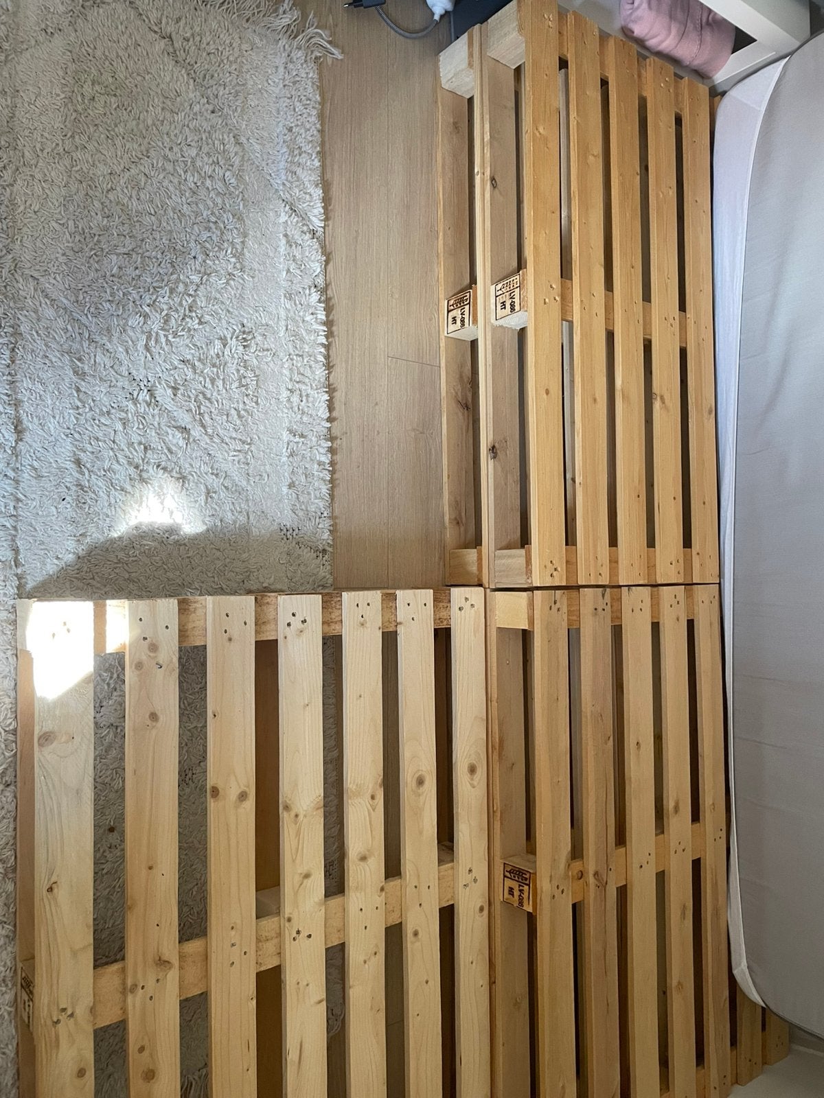 GRATIS Houten pallets 80x110cm (5 stuks)- in goede staat, Doe-het-zelf en Verbouw, Hout en Planken, Ophalen, Zo goed als nieuw