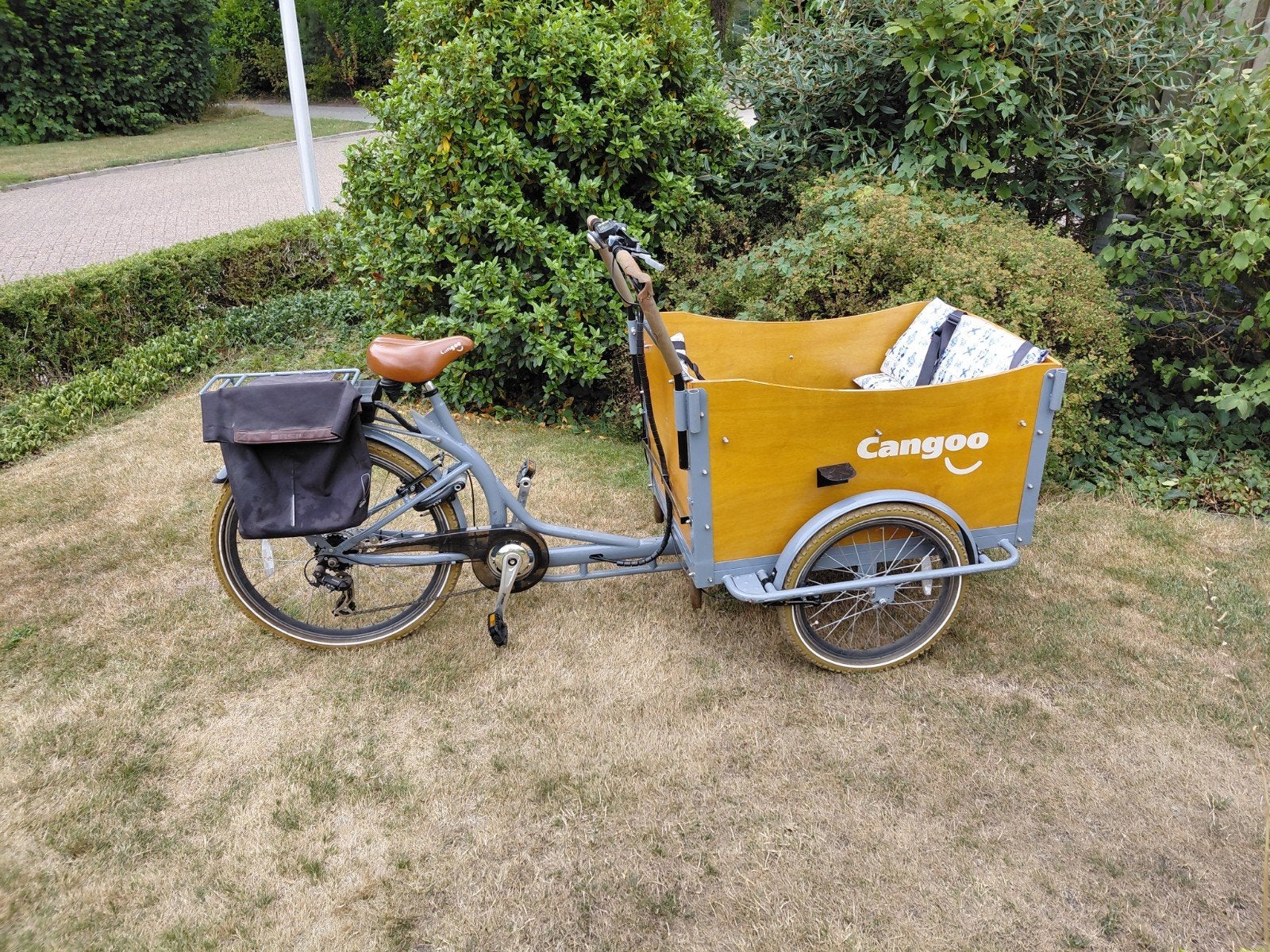 Cangoo elektrische bakfiets, Fietsen en Brommers, Fietsen | Bakfietsen, Ophalen, Gebruikt, 4 kinderen of meer, Overige merken