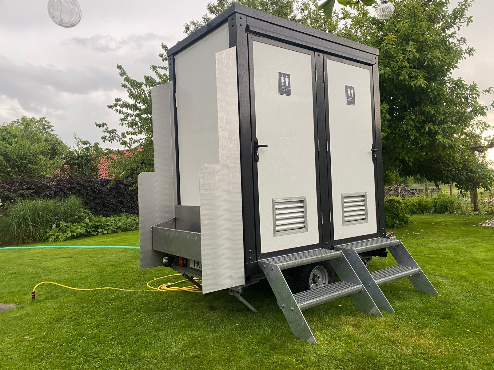 Verhuur toiletwagen, Ophalen