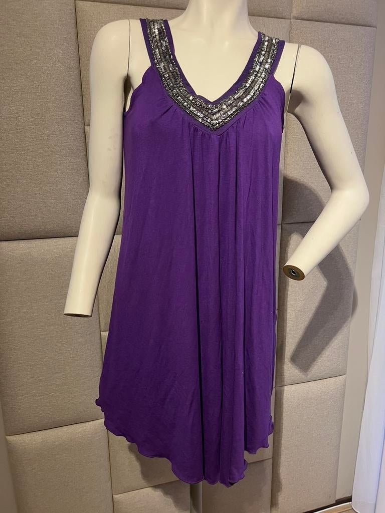 Lavand mooi paars kort jurkje/ maat S, Kleding | Dames, Verzenden, Paars, Nieuw, Maat 36 (S)