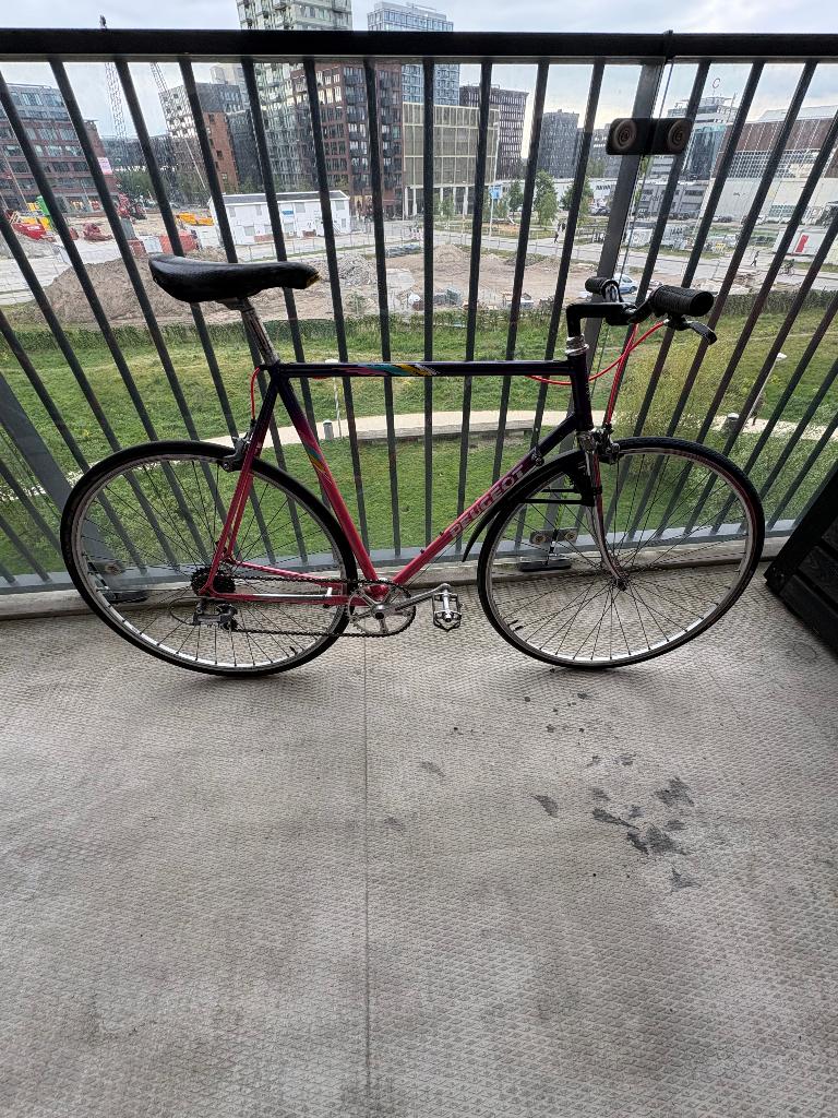 Vintage Peugeot racefiets 58cm - Shimano 600, Fietsen en Brommers, Gebruikt, Staal, 57 tot 61 cm, Ophalen