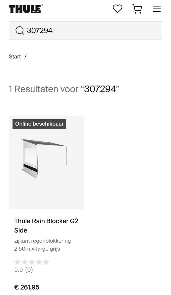 Camper Accessoire, Ophalen, Zo goed als nieuw