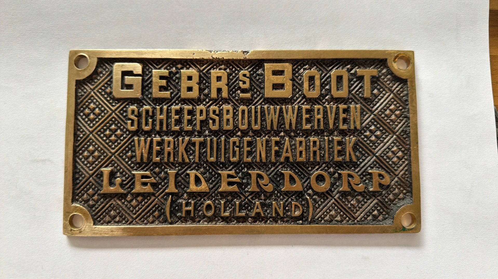 Gebr. Boot scheepsbouw, Ophalen of Verzenden, Gebruikt, Kaart, Foto of Prent