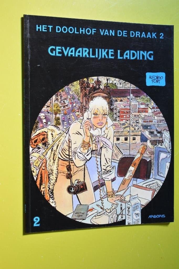 STRIP- Het doolhof v/d Draak no 2- 1989- 1e druk-, Ophalen of Verzenden, Zo goed als nieuw, A. Font, Eén stripboek