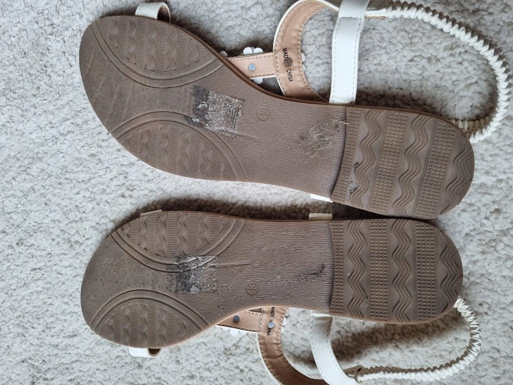 Witte sandalen maat 43, Ophalen, Anna Field, Wit, Sandalen of Muiltjes