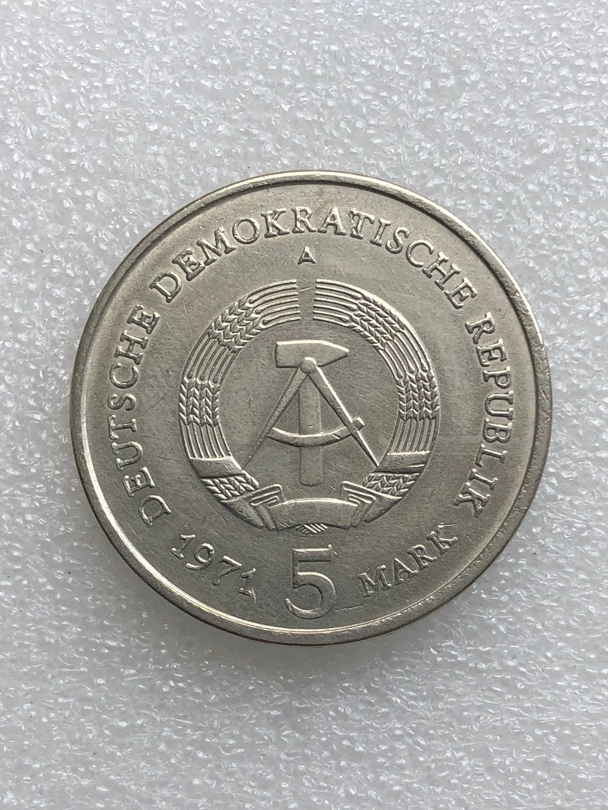 5 mark 1974, Berlin, Oost-Duitsland, DDR., Verzenden, Overige landen, Losse munt