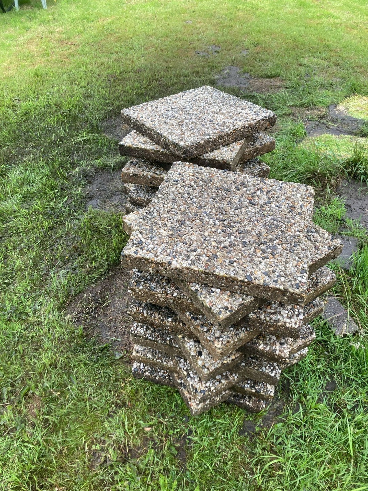 Grinttegels, 50cm x 50cm x 6cm, Ophalen, Gebruikt, 5 tot 10 m², Beton