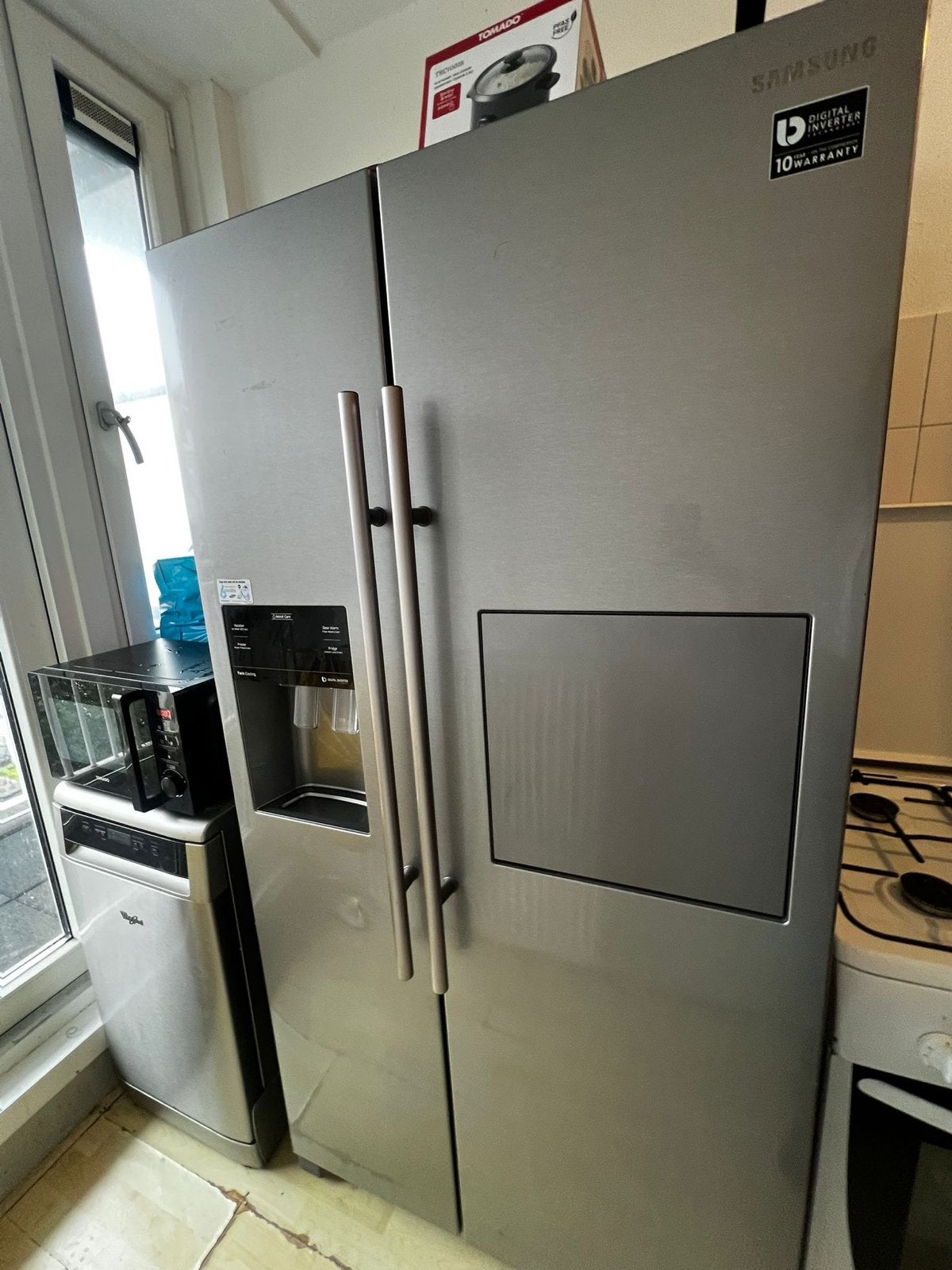 Samsung Amerikaanse koelkast - waterdispenser defect, Witgoed en Apparatuur, Koelkasten en IJskasten, Ophalen, Gebruikt, 60 cm of meer