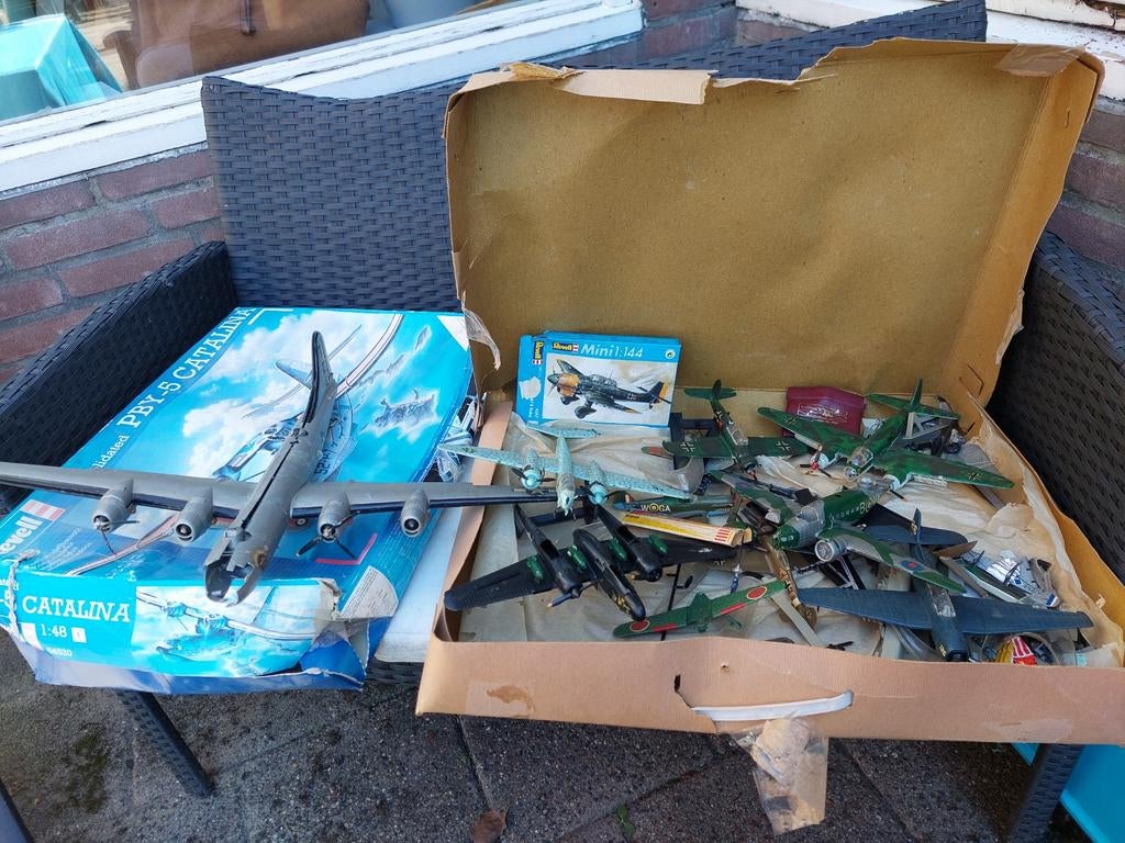 Grote collectie modelvliegtuigen,, Gebruikt, Revell, Ophalen of Verzenden, Groter dan 1:72