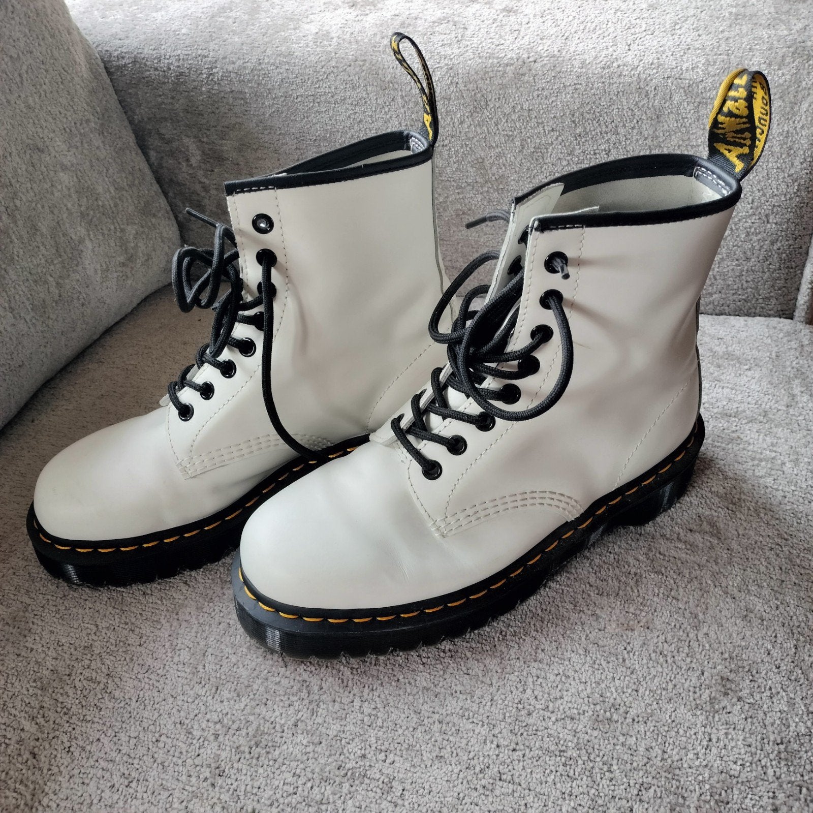 Dr. Martens 1460 BEX Witte Laarzen Maat 39, Kleding | Dames, Wit, Lage of Enkellaarzen, Ophalen of Verzenden, Dr. Martens
