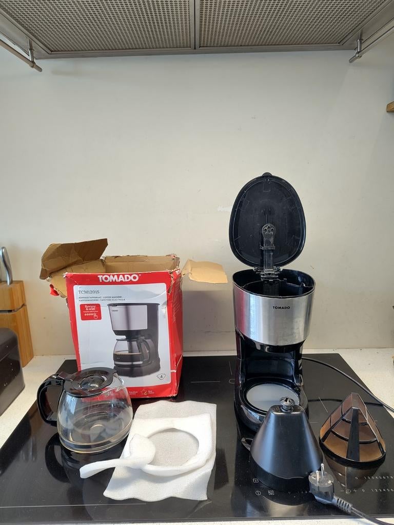 Handzaam koffiezetapparaat, filtermaat 4, tomado, Caravans en Kamperen, Ophalen of Verzenden, Gebruikt