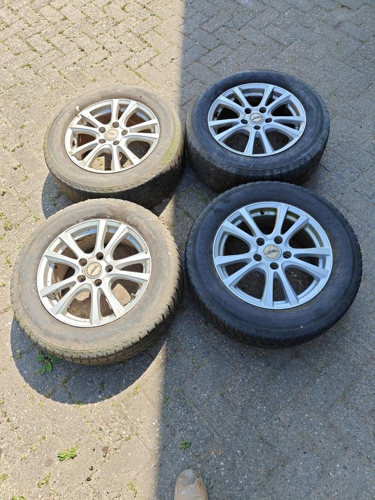 Aluminium velgen Nissan Qashqai, Auto-onderdelen, Banden en Velgen, Gebruikt, Velg(en), 16 inch, Personenwagen