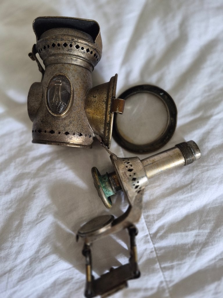 Antieke oude fietslamp, Antiek en Kunst, Antiek | Lampen, Ophalen