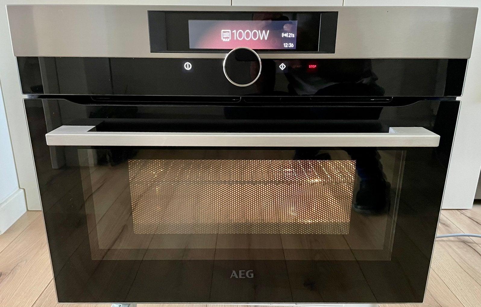 Zeer luxe ZGAN AEG Inbouw Combi Oven:Magnetron KMK861000T, Witgoed en Apparatuur, Magnetrons, Combimagnetron, Crisp, Ophalen of Verzenden