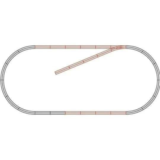 Roco Geoline Gleisset B, afkomstig uit startset, Gelijkstroom, Rails, Ophalen of Verzenden, Zo goed als nieuw