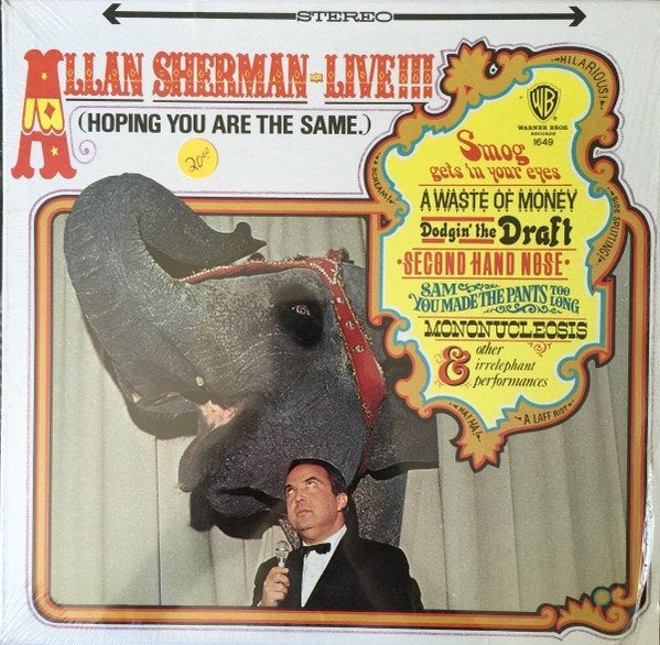 Ruil of koop Allan Sherman Live (LP 1966 WB USA), Ophalen of Verzenden, Gebruikt, 12 inch, LP