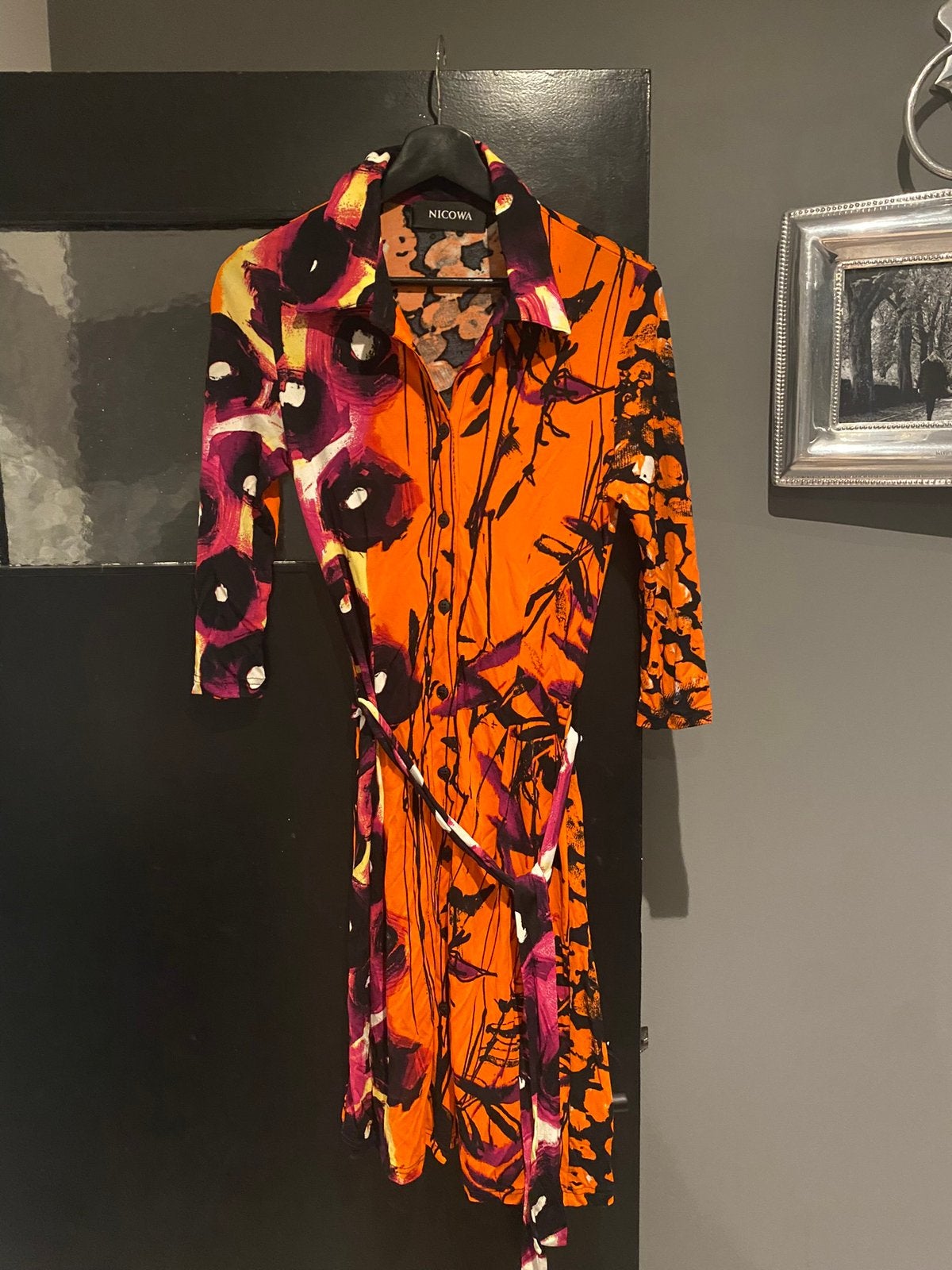 Nicowa jurk maat s, Kleding | Dames, Jurken, Maat 38/40 (M), Verzenden, Oranje, Zo goed als nieuw
