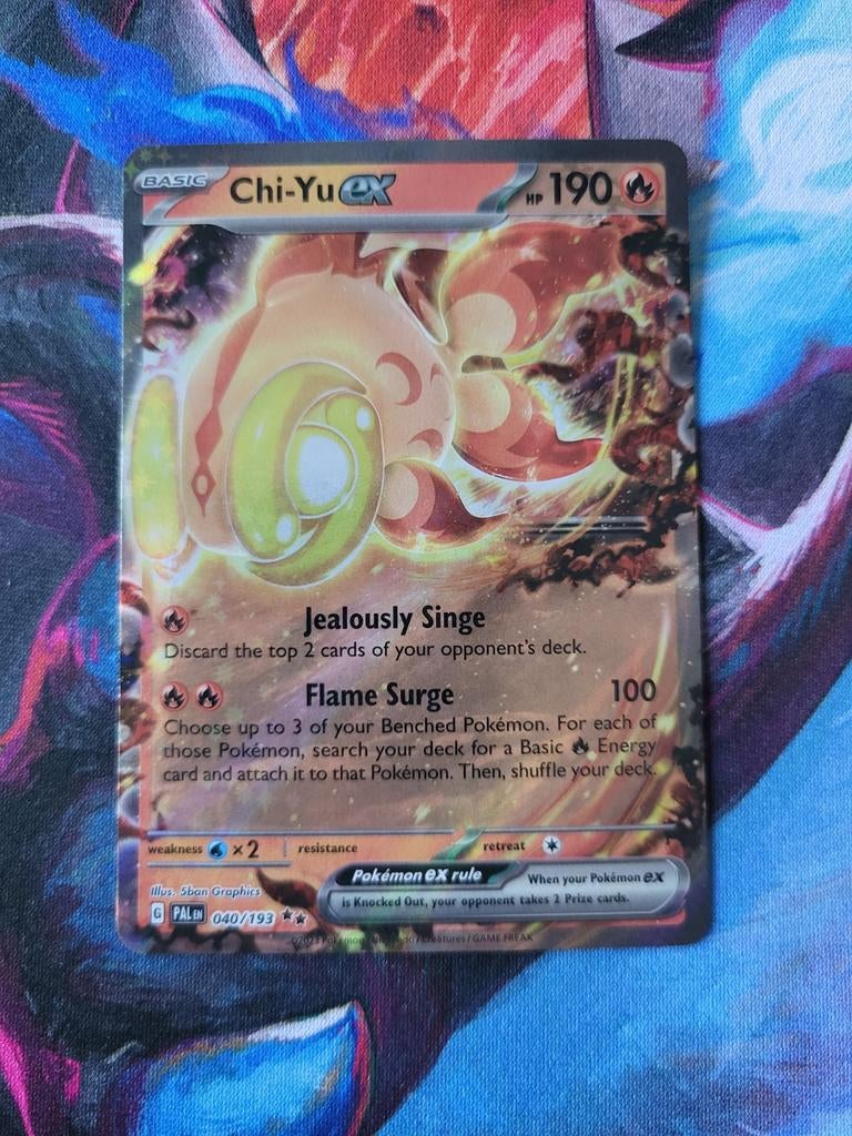 Chi-Yu EX - Paldea Evolved #040/193, Ophalen of Verzenden, Zo goed als nieuw