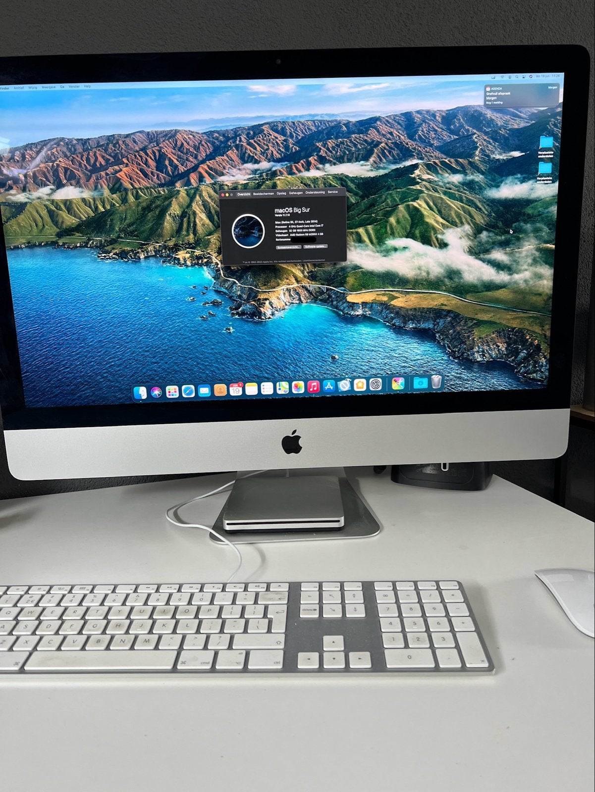 iMac (Retina 5K, 27-inch, Late 2014) - 4 GHz i7, 32 GB RAM, Computers en Software, Ophalen, 32 GB, IMac, Zo goed als nieuw