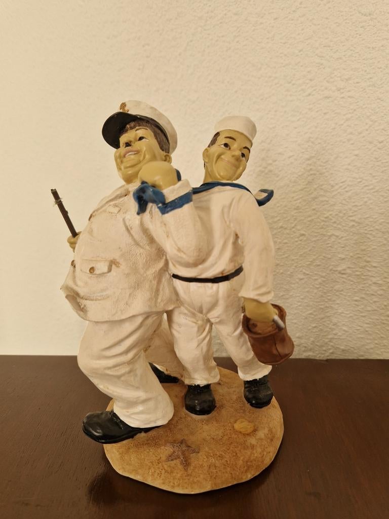 Laurel en Hardy, Verzamelen, Beelden en Beeldjes, Zo goed als nieuw, Dier, Ophalen of Verzenden