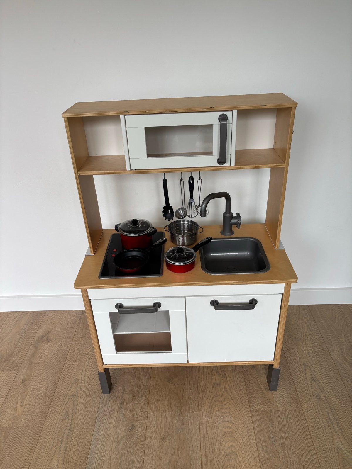 Houten kinderkeuken met accessoires, Ophalen, Gebruikt, Jongen of Meisje
