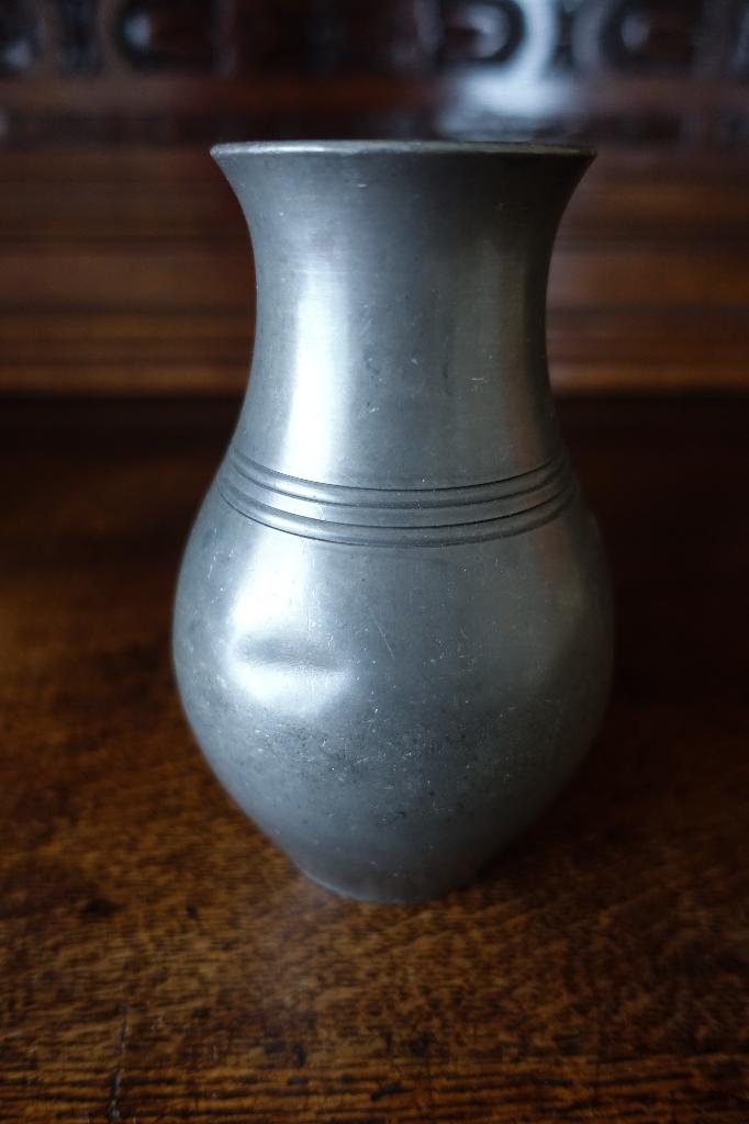 antiek potje van tin - Royal Pewter Holland - met kroontje, Antiek en Kunst, Ophalen of Verzenden