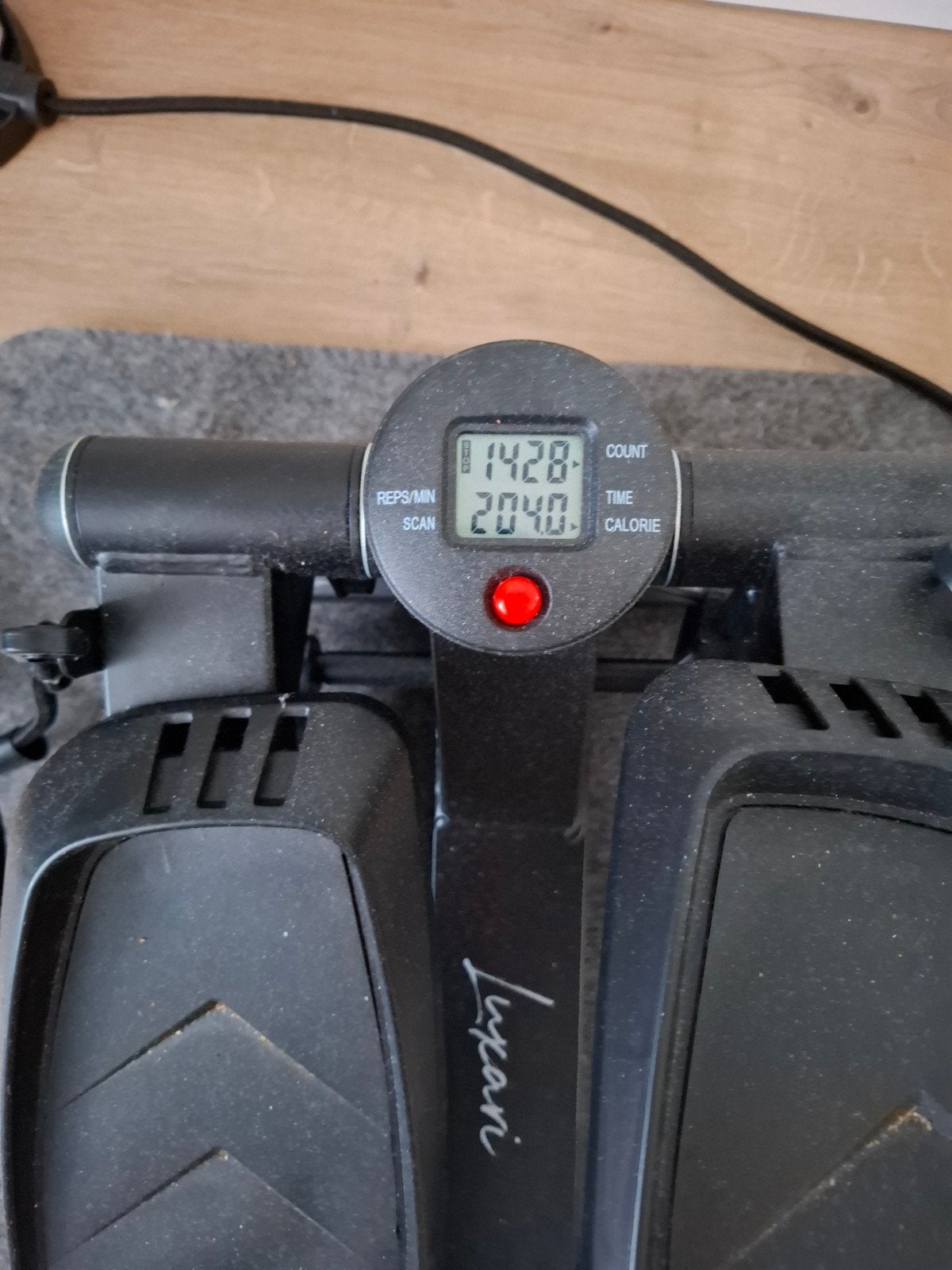 Compacte Stepper met Trainingscomputer en Weerstandsbanden, Ophalen, Kunststof, Gebruikt, Armen