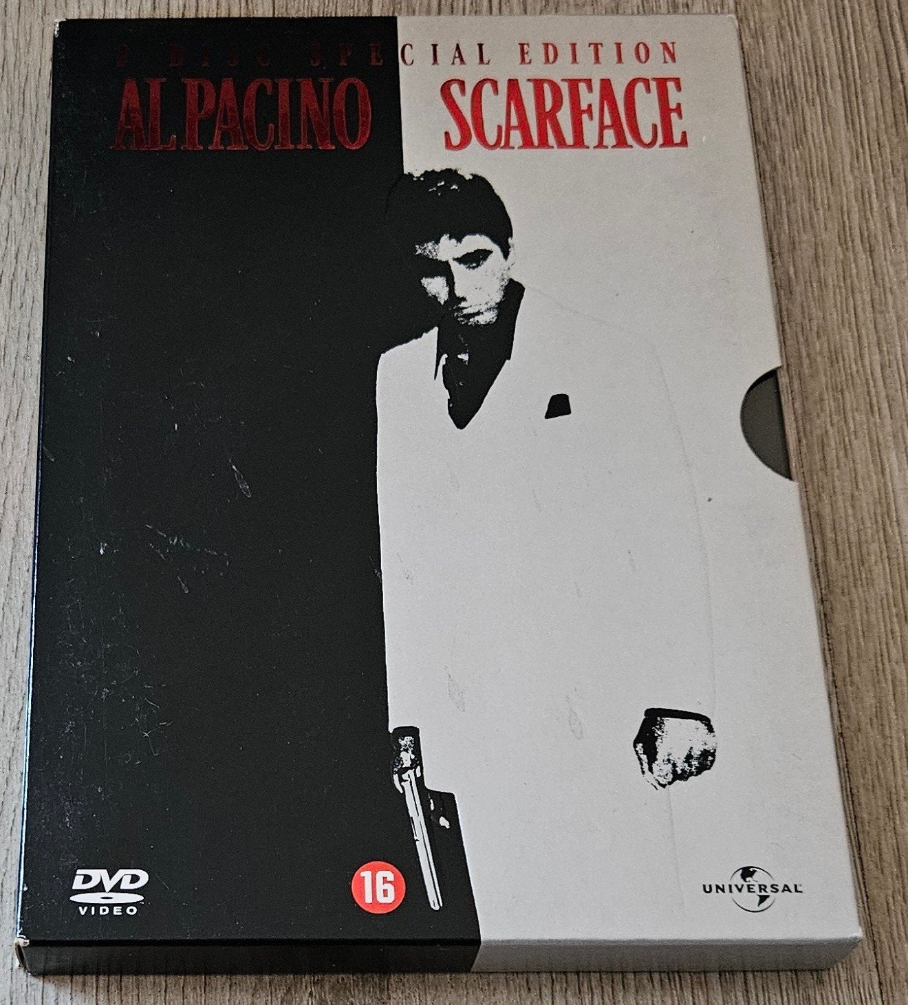 Scarface Special Edition DVD (2 discs) Al Pacino, Maffia en Misdaad, Gebruikt, Vanaf 16 jaar, Spaans