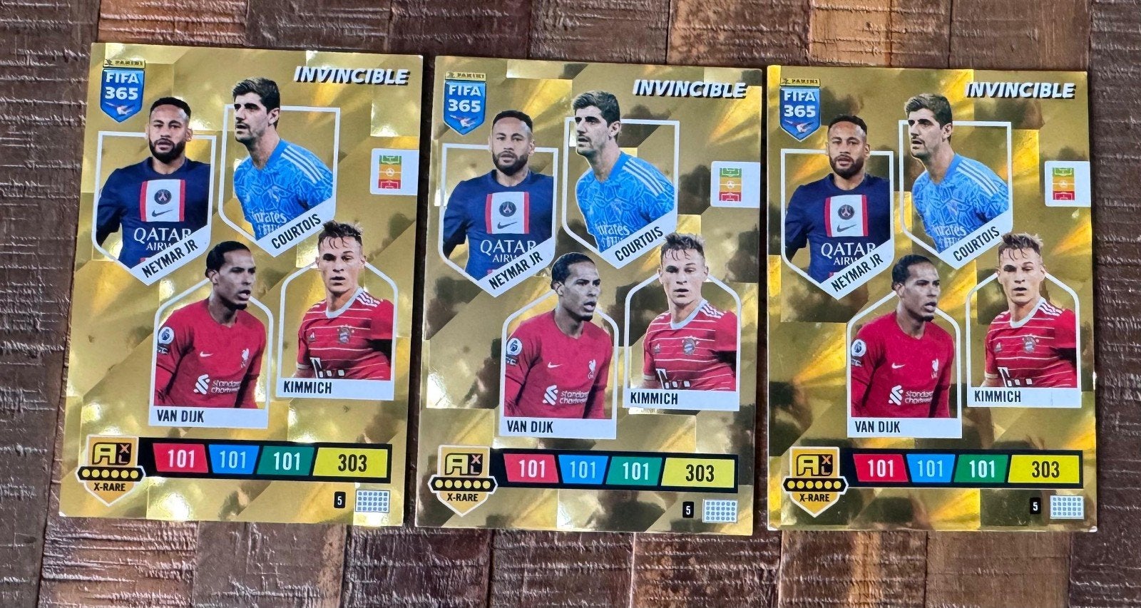 Panini FIFA 365 Adrenalyn XL Invincible X-rare cards, Ophalen of Verzenden, Zo goed als nieuw, Overige sporten, Spelerskaart