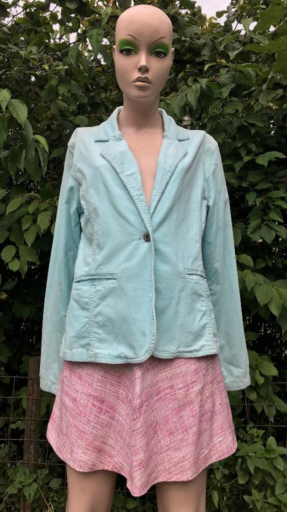 FRN by Fransa Jasje - Colbert - mintgroen corduroy Maat M, Ophalen of Verzenden, Zo goed als nieuw, Jasje, Groen