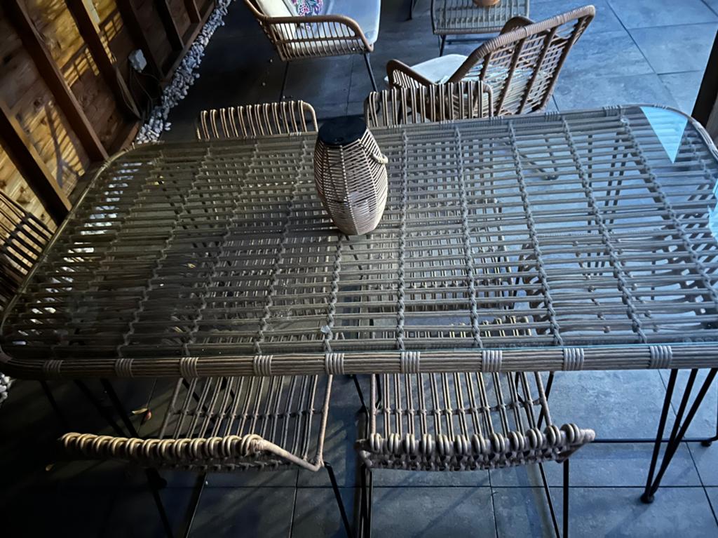 Outdoor table with 6 chairs, Ophalen of Verzenden