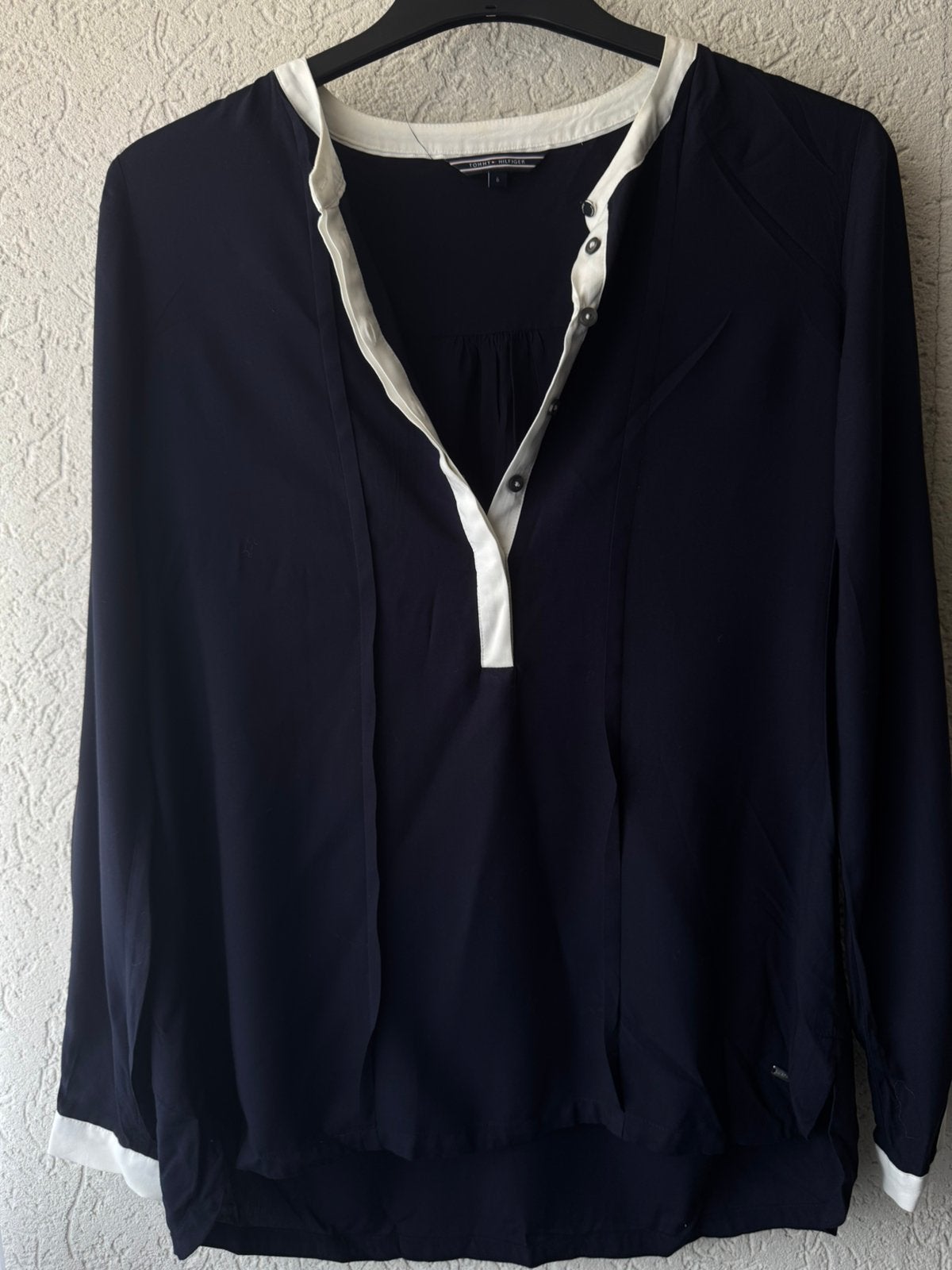 Tommy Hilfiger blouse, Ophalen of Verzenden, Zo goed als nieuw, Maat 36 (S), Blauw
