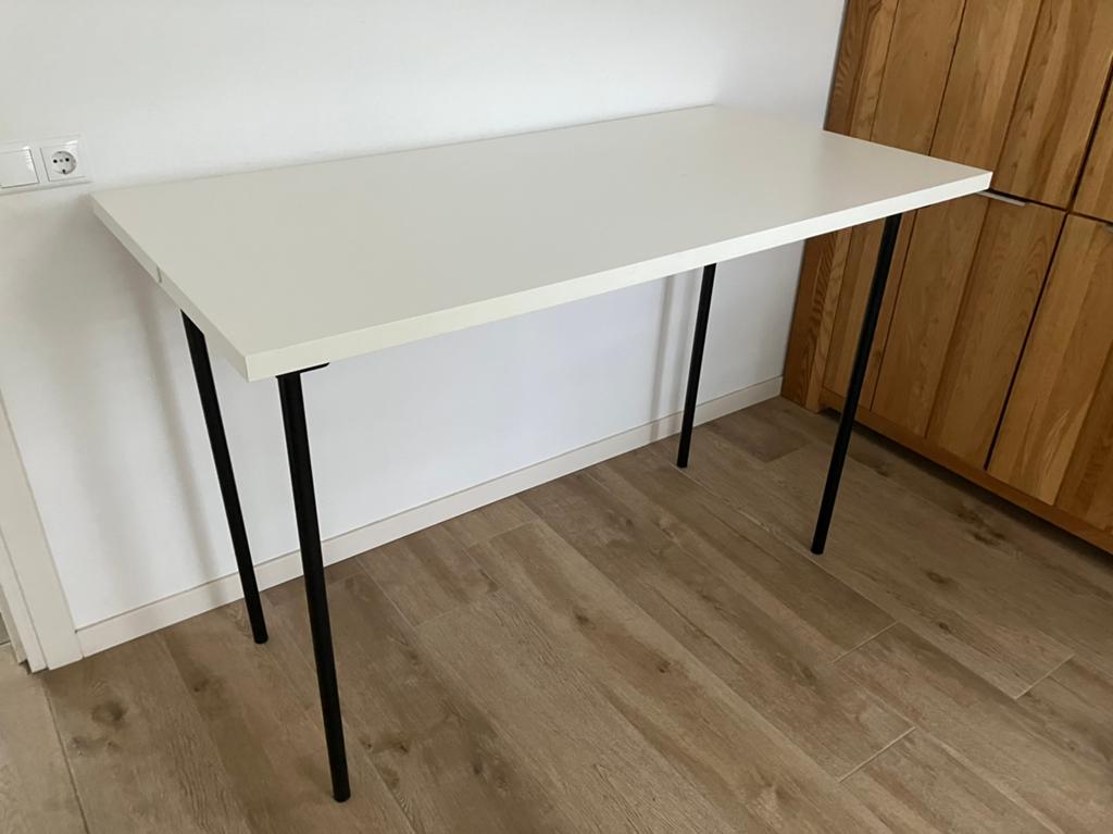 Statafel afwerktafel inpaktafel afm blad 75x150 cm, Ophalen, Gebruikt
