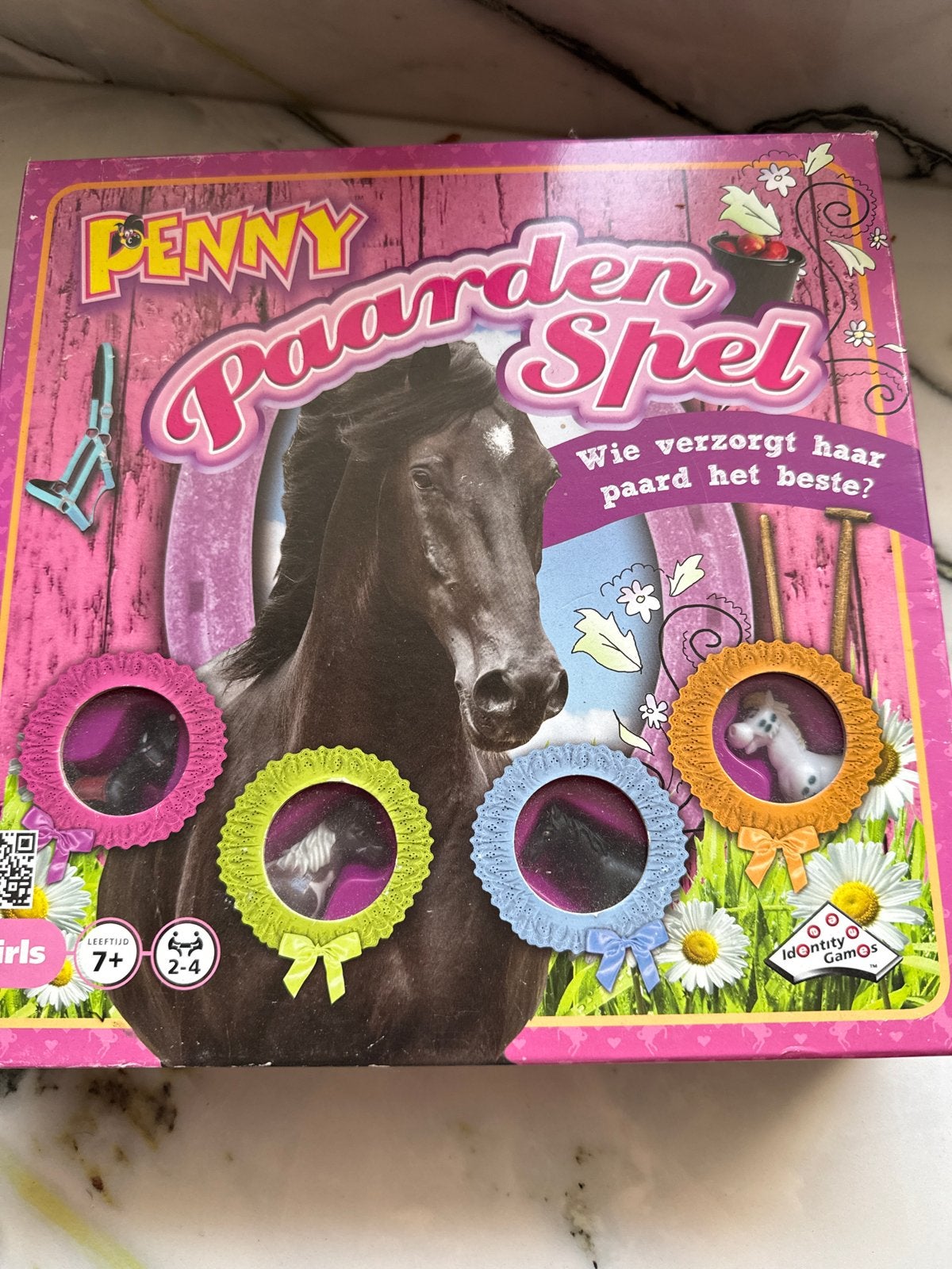 Penny Paardenspel - Zo goed als nieuw!, Drie of vier spelers, Ophalen of Verzenden, Zo goed als nieuw