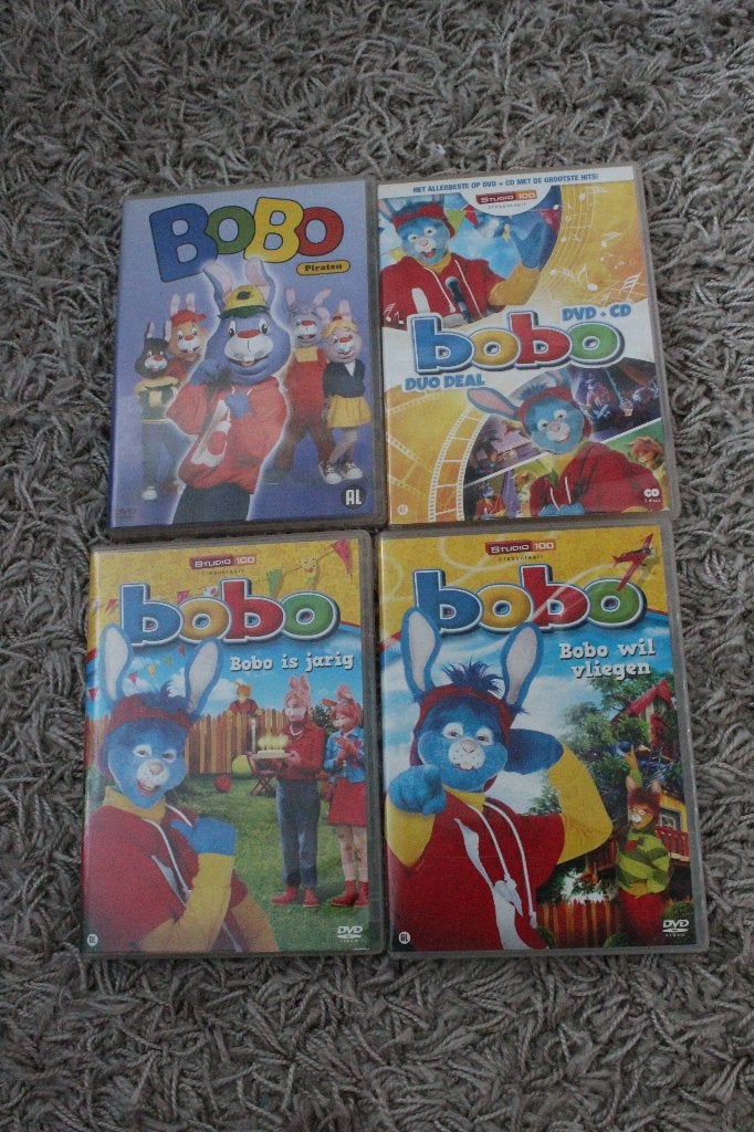 Speelgoed Bobo tv serie dvd's 4 stuks, Alle leeftijden, Ophalen of Verzenden, Gebruikt, Tv-serie