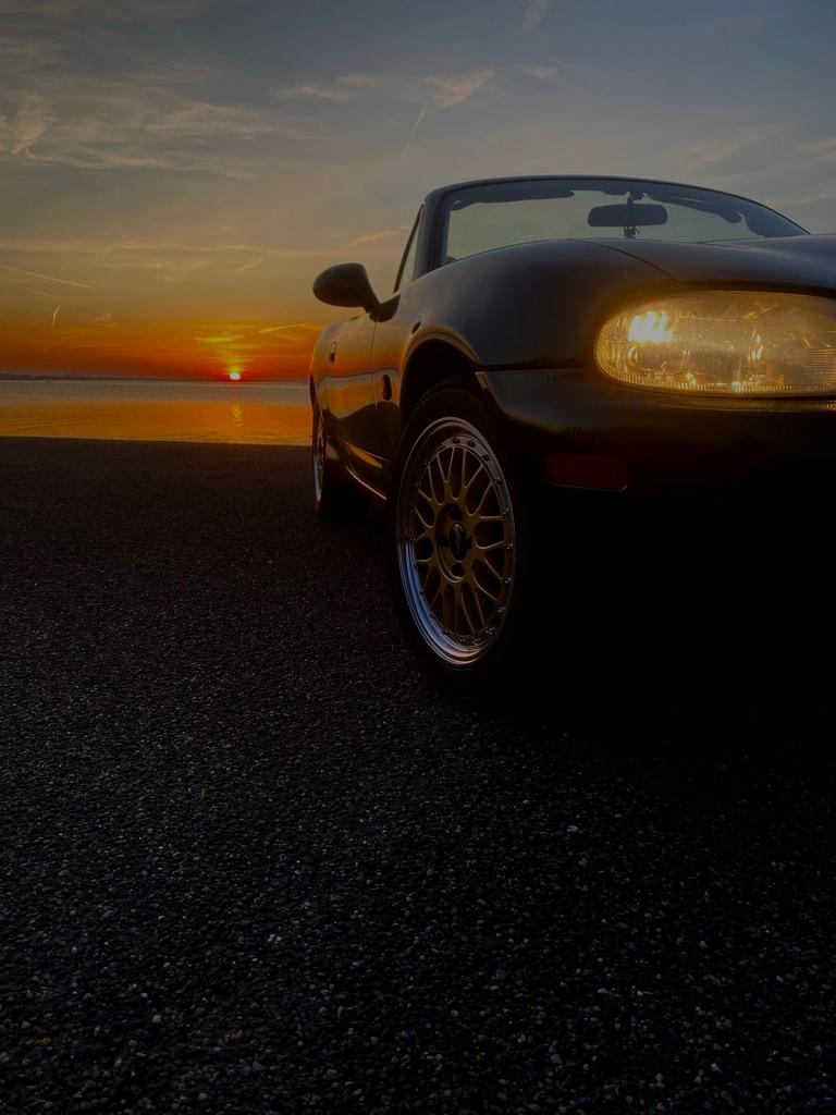 Mazda MX-5 1.6 I 2000 Groen !Waardepeiling!, 40 €/maand, Zwart, 4 cilinders, Cabriolet